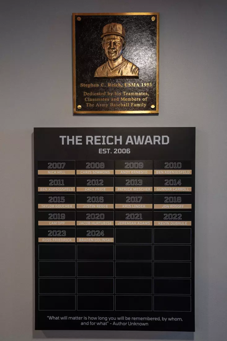 Major Stephen C. Reich Baseball Team Room