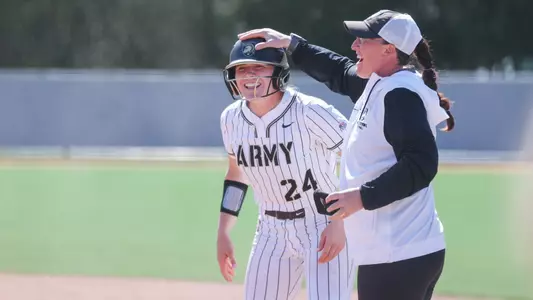 Breanna Coonfare Celebrating Getting on Base