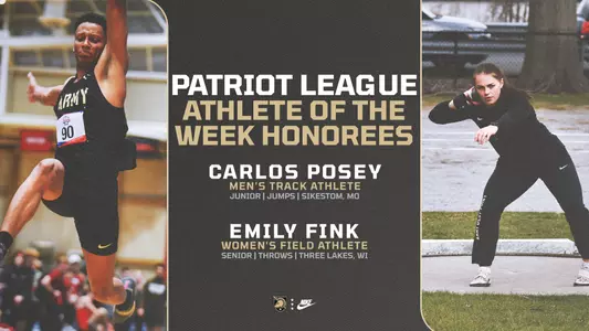 Posey and Fink Athletes of the Week Graphic