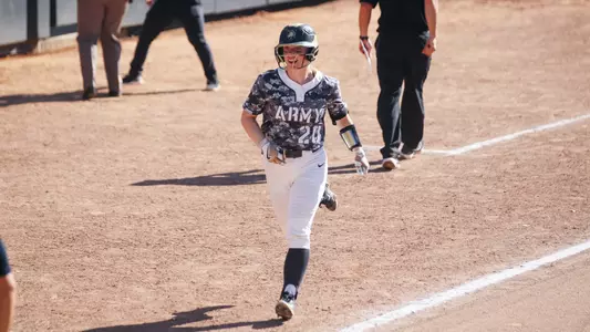 Caitlyn Newburn Rounds Third Base After Hitting a Homer Against Bucknell