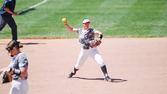 Ashton White Fielding the Ball Against BU