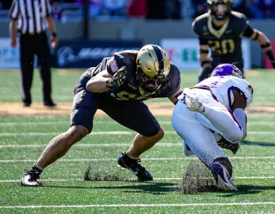 Kalib Fortner tackle against ECU