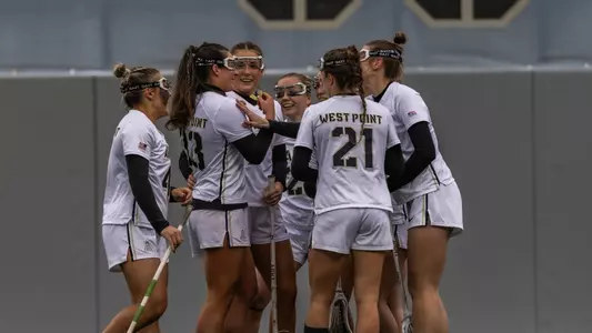 Celebration against Navy WLAX 24/25