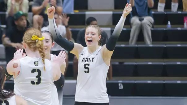 Chloe Murakami Celebrates a Point Against Lehigh