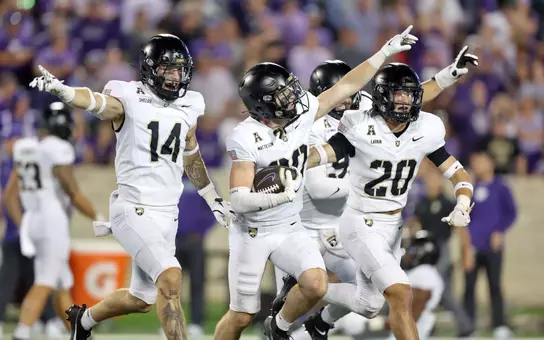 Sept. 6, 2025 — The Army Black Knights take on the Kansas State Wildcats of the Big 12 in the second half at Bill Snyder Family Stadium in Manhattan, Kansas. Photo: Danny Wild/Army football