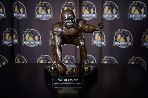 The Rimington Trophy will be part of the Homecoming festivities at Army West Point this week.