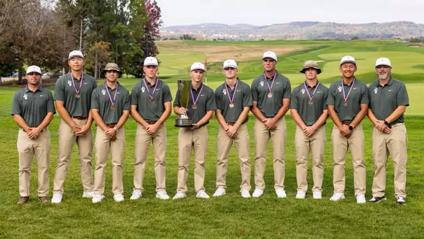 Golf celebrates winning the the 2026 Commander-In-Chief's Cup at Oakmont Country Club in