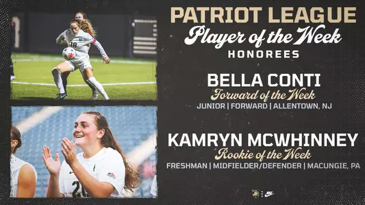 Women's Soccer Patriot League Weekly Awards