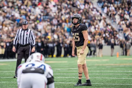 Dawson Jones attempts a kick vs. FAU on Oct. 17.