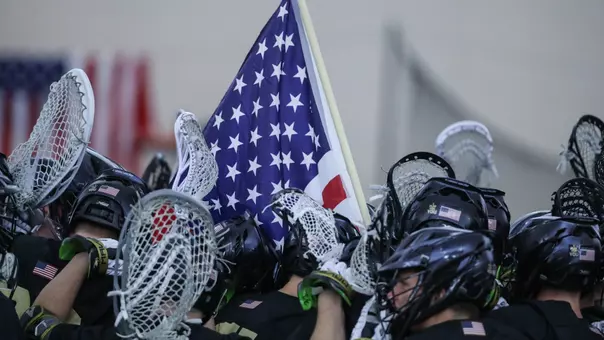 Men's Lacrosse Huddle