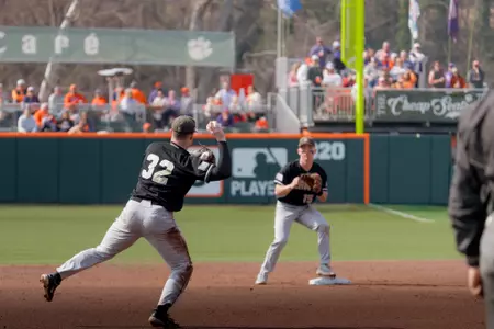 Army Baseball takes on the Clemson Tigers in the 2026 Season Opener at Doug Kingsmore Stadium in Clemson, SC. (February 13-14, 2026. Photos by Noah Murray)