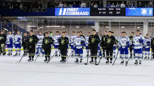 Hockey Singing Second at Air Force