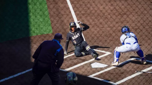 Taylor Brown Slides Into Home Plate Against TAMU-CC