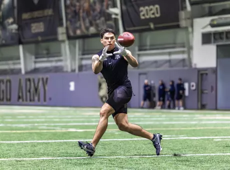 Noah Short participates in Army Pro Day — March 12, 2026