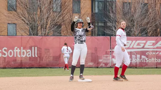 Emma Murchison Celebrates Double Against Harvard