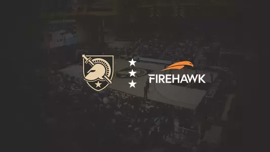 Graphic announcing the Army West Point Athletics partnership with Firehawk with both logos on the graphic.