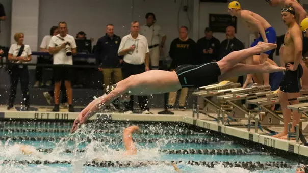 Johnny Crush Diving off the Starting Block