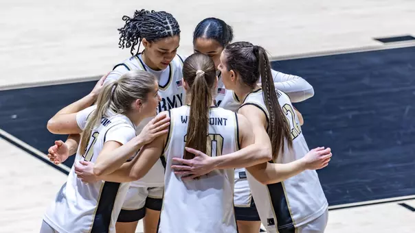 Army Women's Basketball Team Huddle