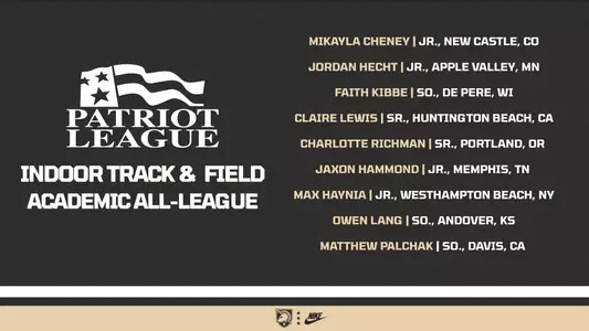 Army Track and Field Academic All-Patriot League