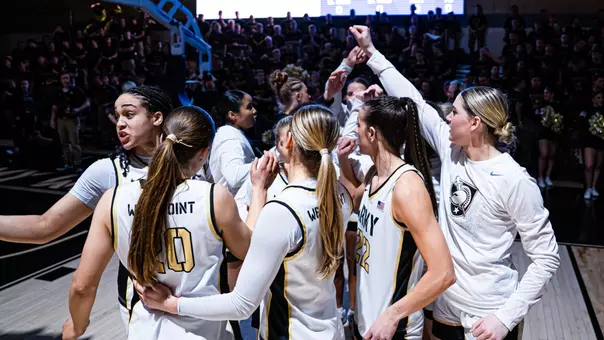 Army Women's Basketball Team Huddle
