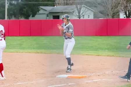 Sienna Tepley Celebrates a Single at Colgate