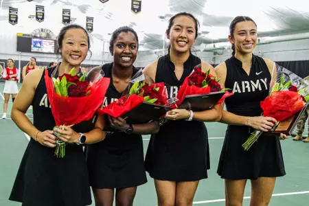 Army Women's Tennis' seniors are recognized on senior day.