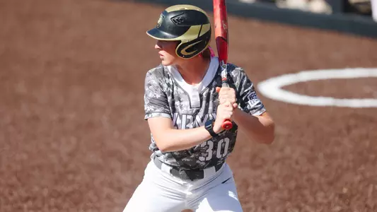 Hannah Laub Prepares for a Pitch against Boston University