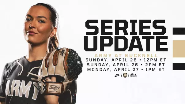 Army Softball Series Update Graphic at Bucknell