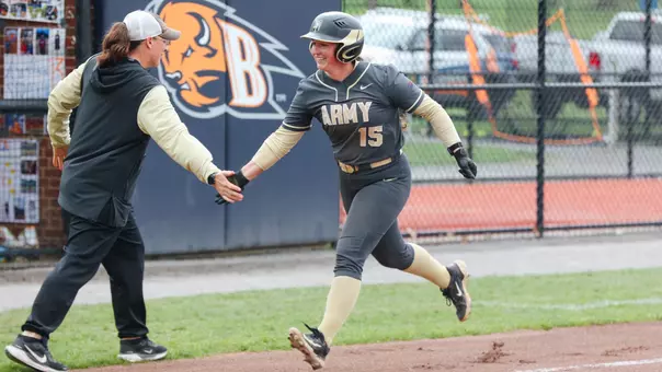 Ashton White Runs Home After Hitting Second Home Run of the Day in Doubleheader at Bucknell