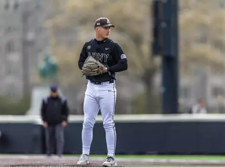 Walker Calvo delivers as pitch as Army knocked off LIU on Tuesday.