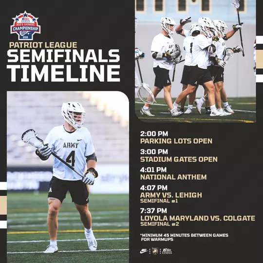 2026 PL MLAX Semifinal Gameday Timeline