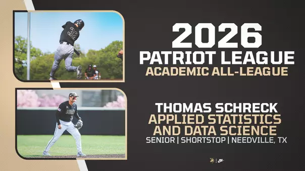 Thomas Schreck is named to the Patriot League All-Academic Baseball Team