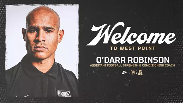 Army West Point Football announces Q’darr Robinson as its newest Assistant Football Strength & Conditioning Coach.