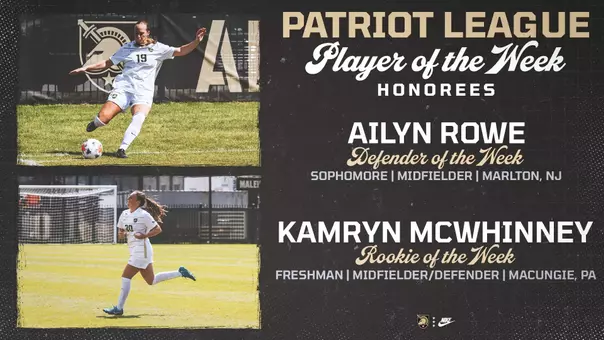 Graphic for Players of the Week featuring Kamryn McWhinney and Ailyn Rowe