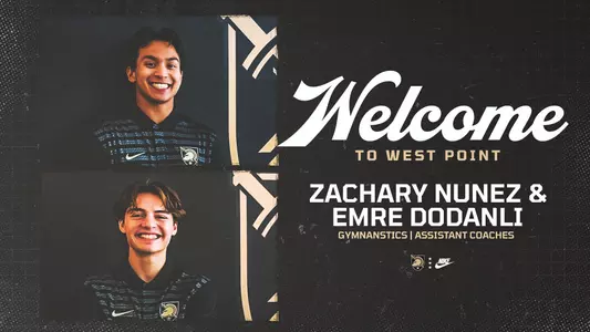 Army Gymnastics Assistant Coach Welcome Graphic