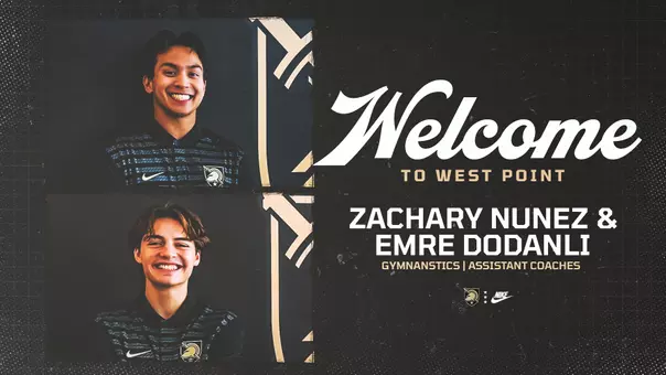 Army Gymnastics Assistant Coach Welcome Graphic
