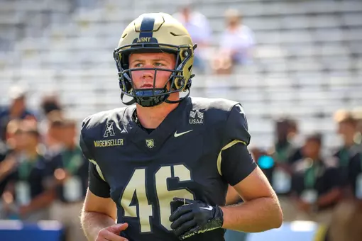 Army West Point football’s James Wageneller was named to the Ray Guy Award Ray’s 8 for Week 2 of the 2026 season.