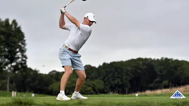 Drew Jeffords tees off at the 2026 Folds of Honor Collegiate on Sept. 8, 2026