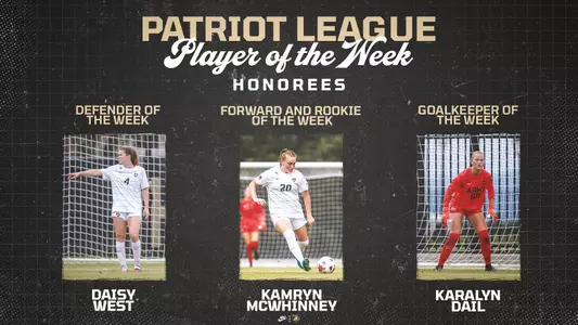 Women's Soccer Players of the Week Honorees Graphic - Sept. 21, 2026