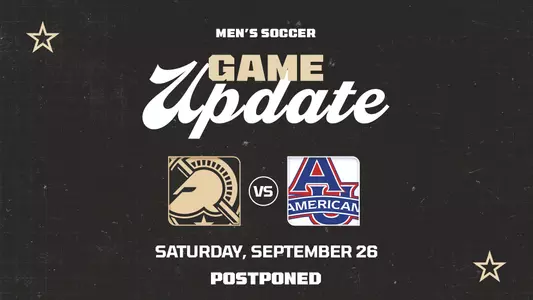 Men's soccer against American Sept. 26 2026 has been postponed