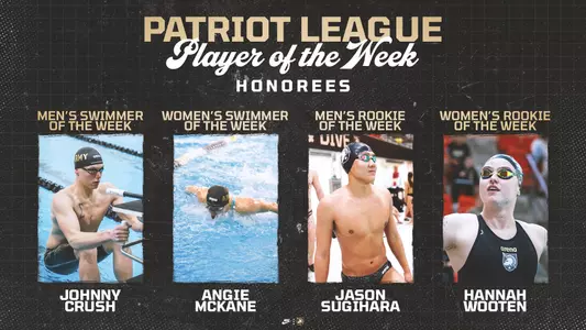 Patriot League Swimming and Diving Weekly Awards Sept. 28