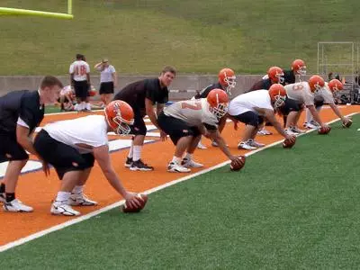 Football looks to fill holes in spring drills