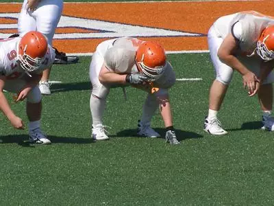 Young offensive line growing up