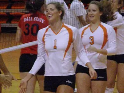 Rice tops volleyball in four