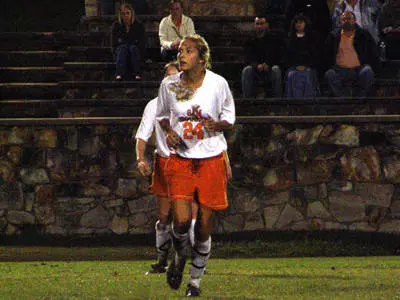 Kirby Zak's hat trick helps soccer win 4-2