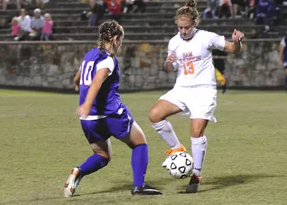 Freshmen goals power soccer past SFA 2-1
