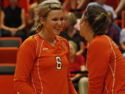 Volleyball wins in four sets