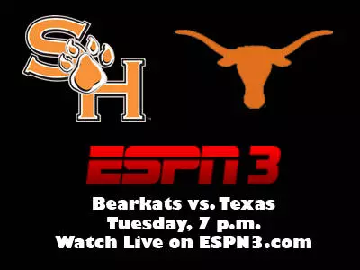 Texas, Sam Houston clash in Austin Tuesday night