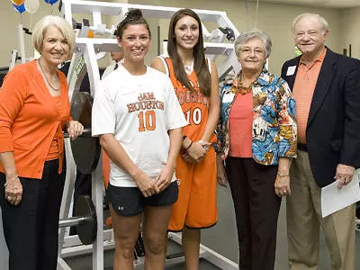 Gift of women's strength equipment honors SHSU "First Lady"