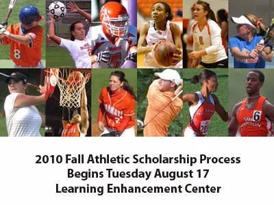 Student-athlete scholarship process Aug. 17-23